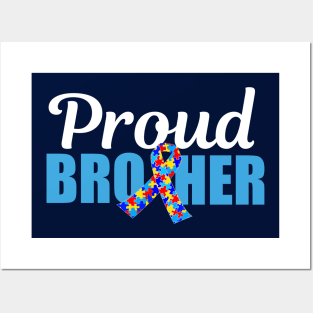 Proud Autism Brother Posters and Art